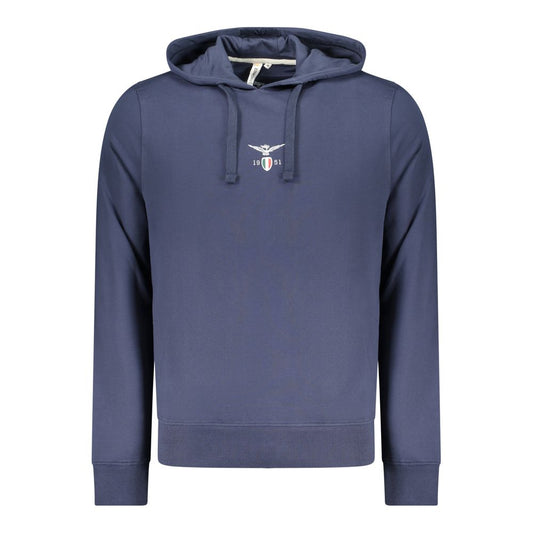 Blue Cotton Men's Hoodie
