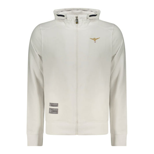 White Cotton Men's Hoodie