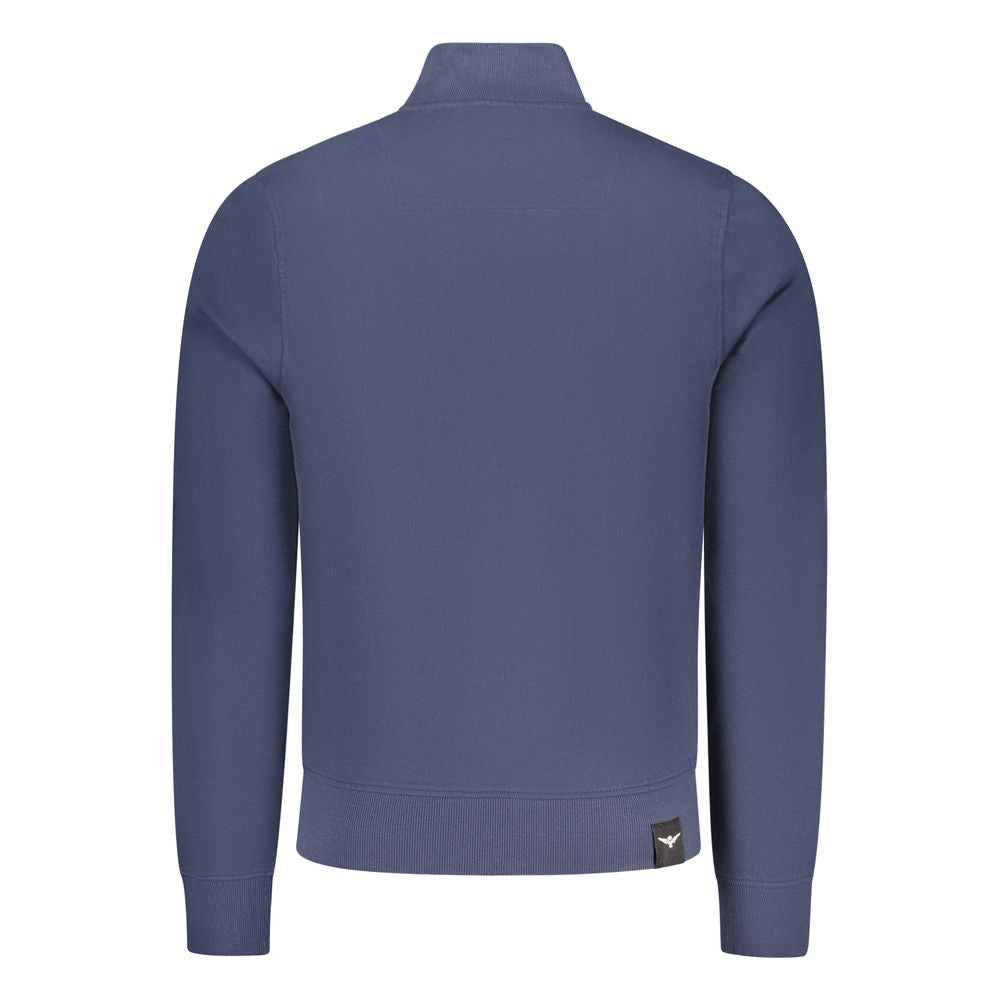 Blue Cotton Men's Sweatshirt