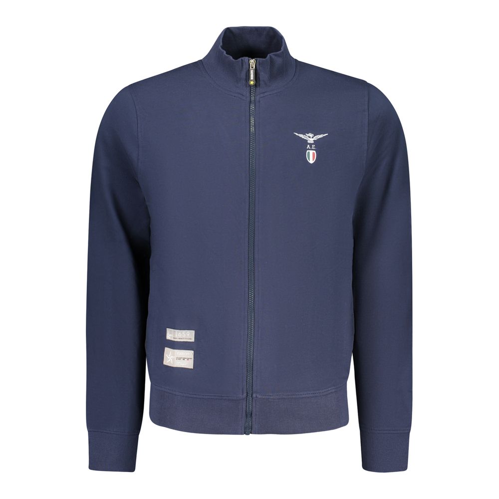 Blue Cotton Men's Sweatshirt