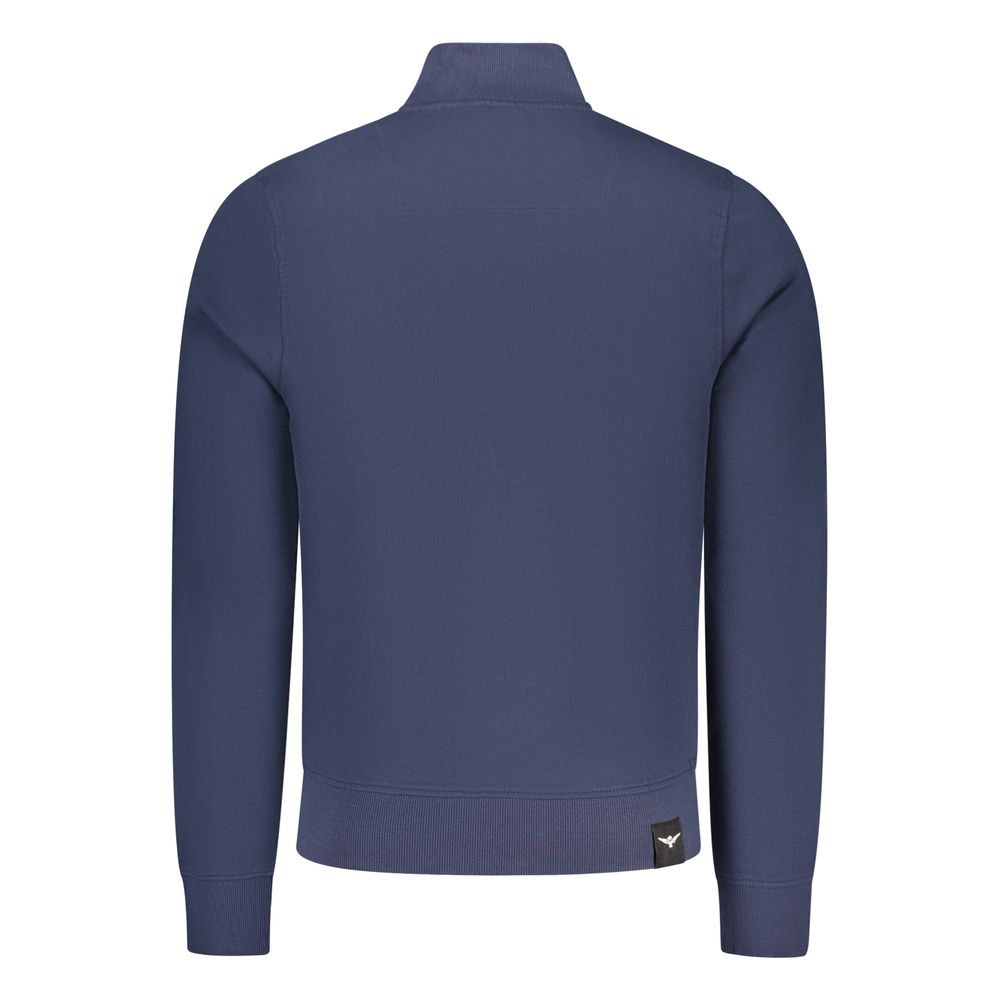 Blue Cotton Men's Sweatshirt