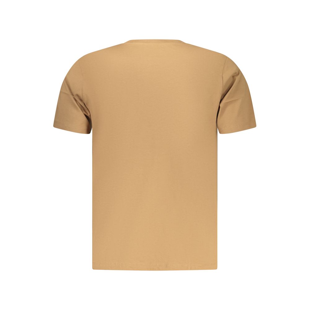 Marrone Cotton Men T-Shirt