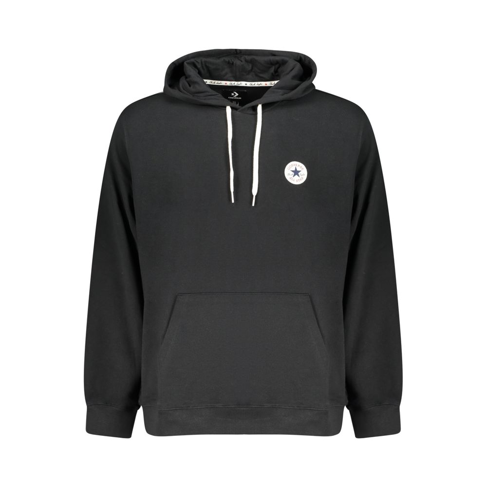 Black Cotton Men's Sweatshirt