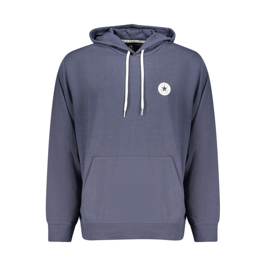 Blue Cotton Men's Hoodie
