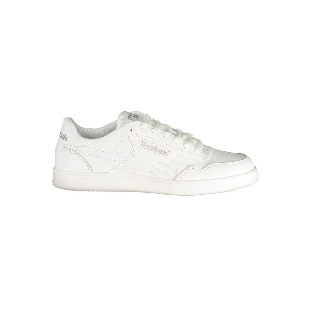 White Polyurethane Men Sneaker