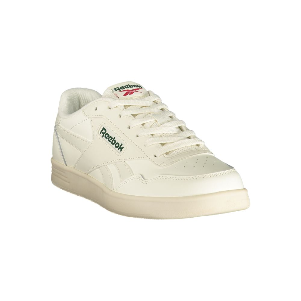 White Polyurethane Men's Sneaker
