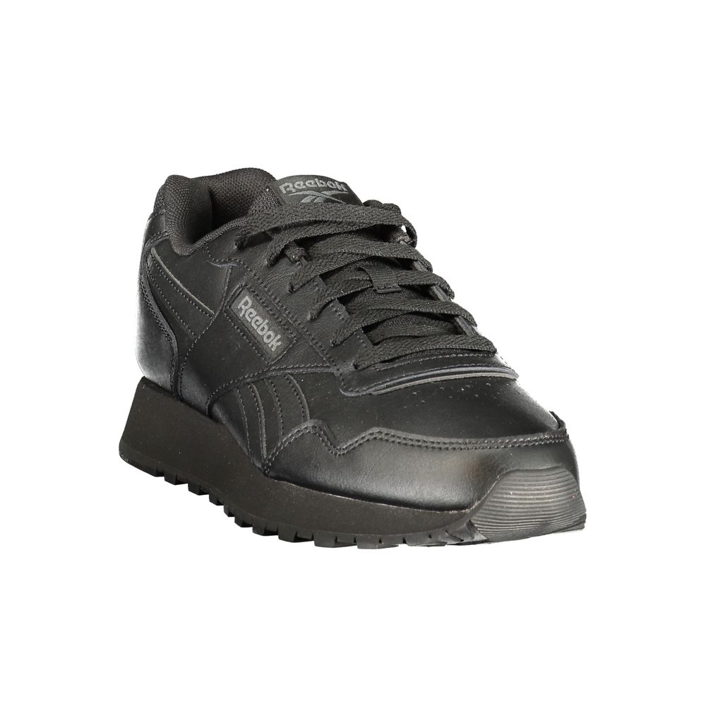 Black Polyurethane Men's Sneaker
