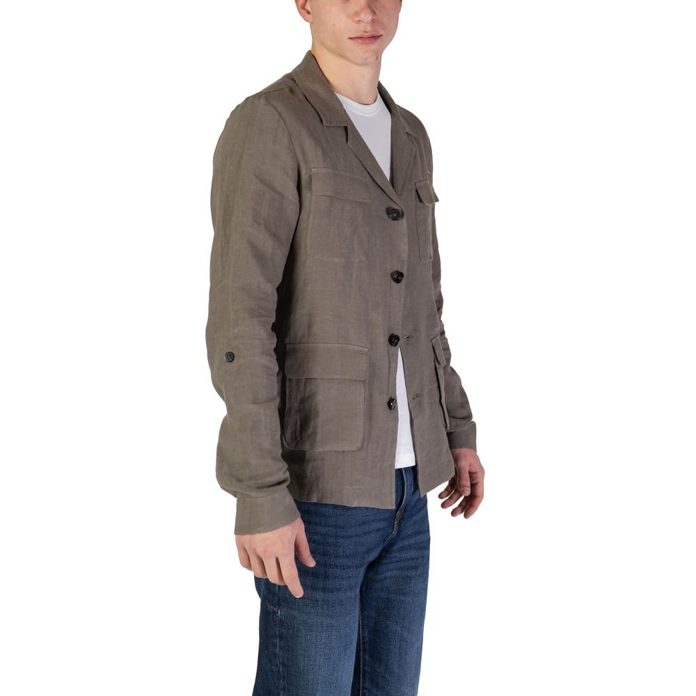 Green Linen Blazer