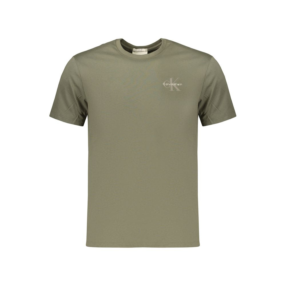 Green Cotton Men's T-Shirt