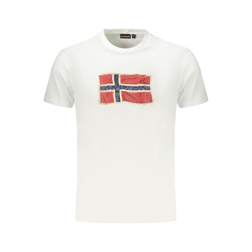White Cotton Men's T-Shirt