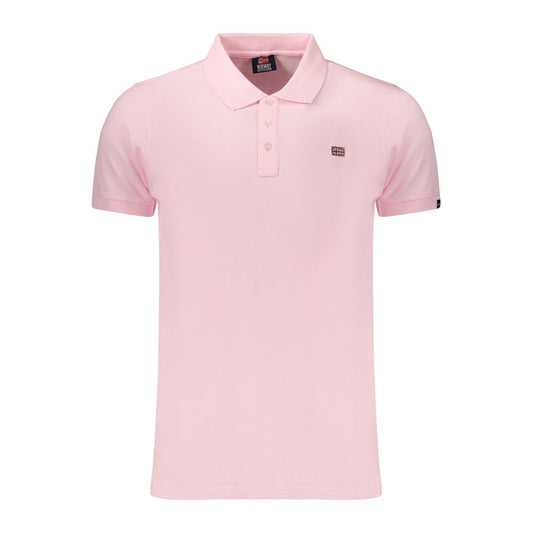 Pink Cotton Men's Polo Shirt