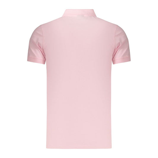 Pink Cotton Men's Polo Shirt