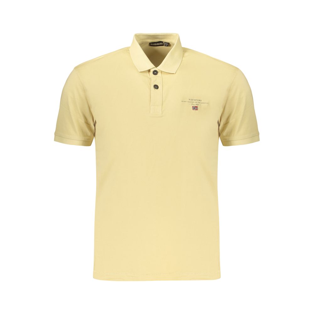 Beige Cotton Men's Polo