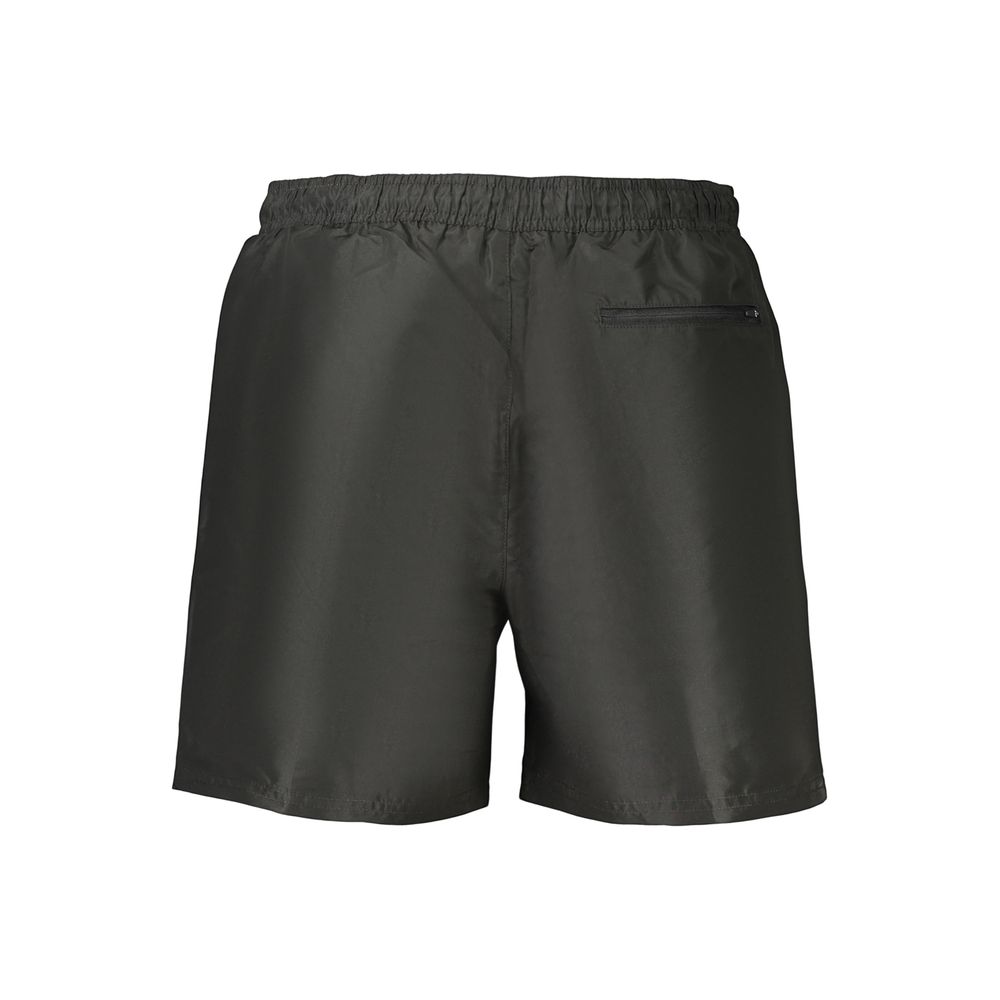 Black Polyester Men's Short