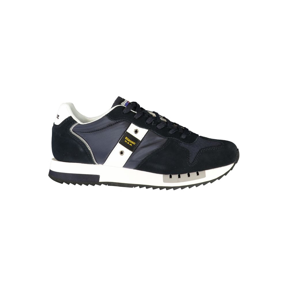 Blue Polyurethane Men's Sneaker