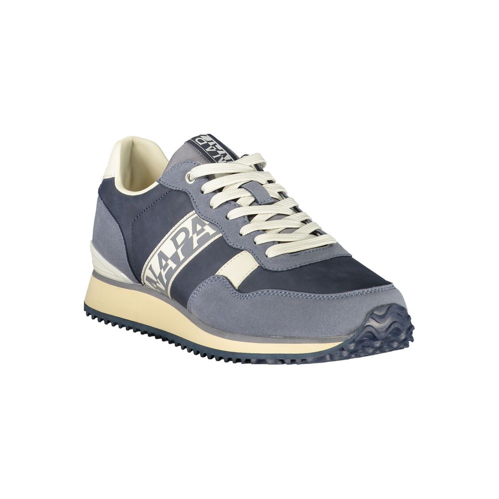 Blue Polyurethane Men's Sneaker