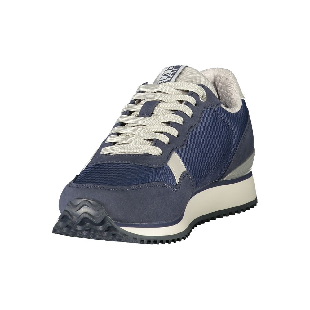 Blue Polyurethane Men's Sneaker