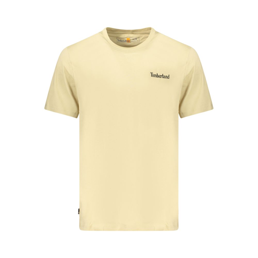 Beige Cotton Men's T-Shirt