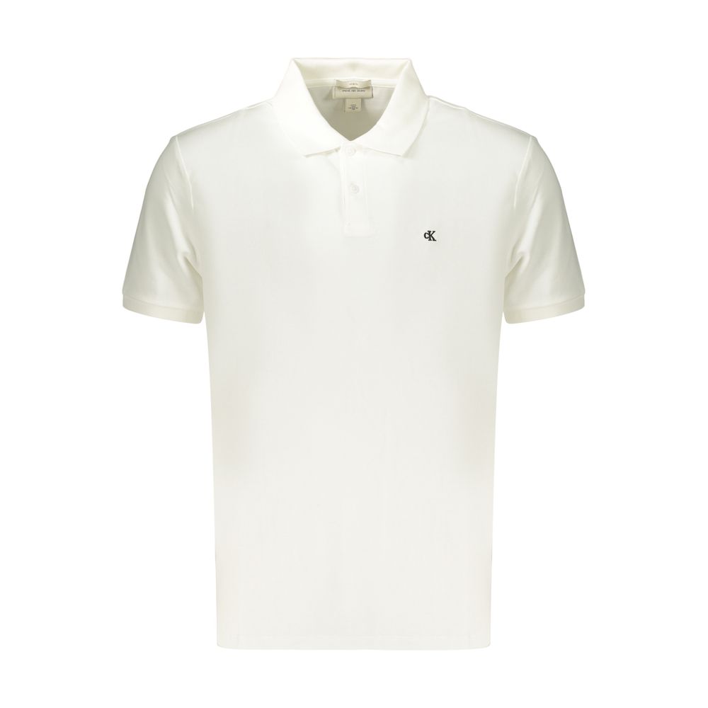 White Cotton Men's Polo Shirt