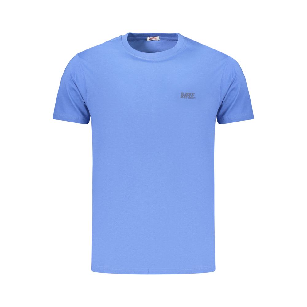 Blue Cotton Men's T-Shirt