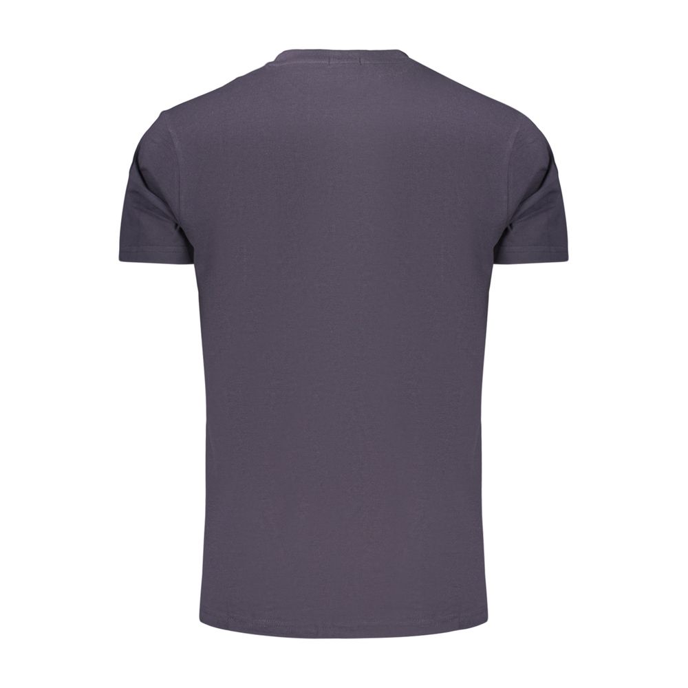 Blue Cotton Men's T-Shirt