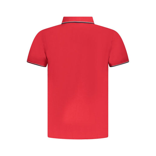 Red Cotton Men Polo