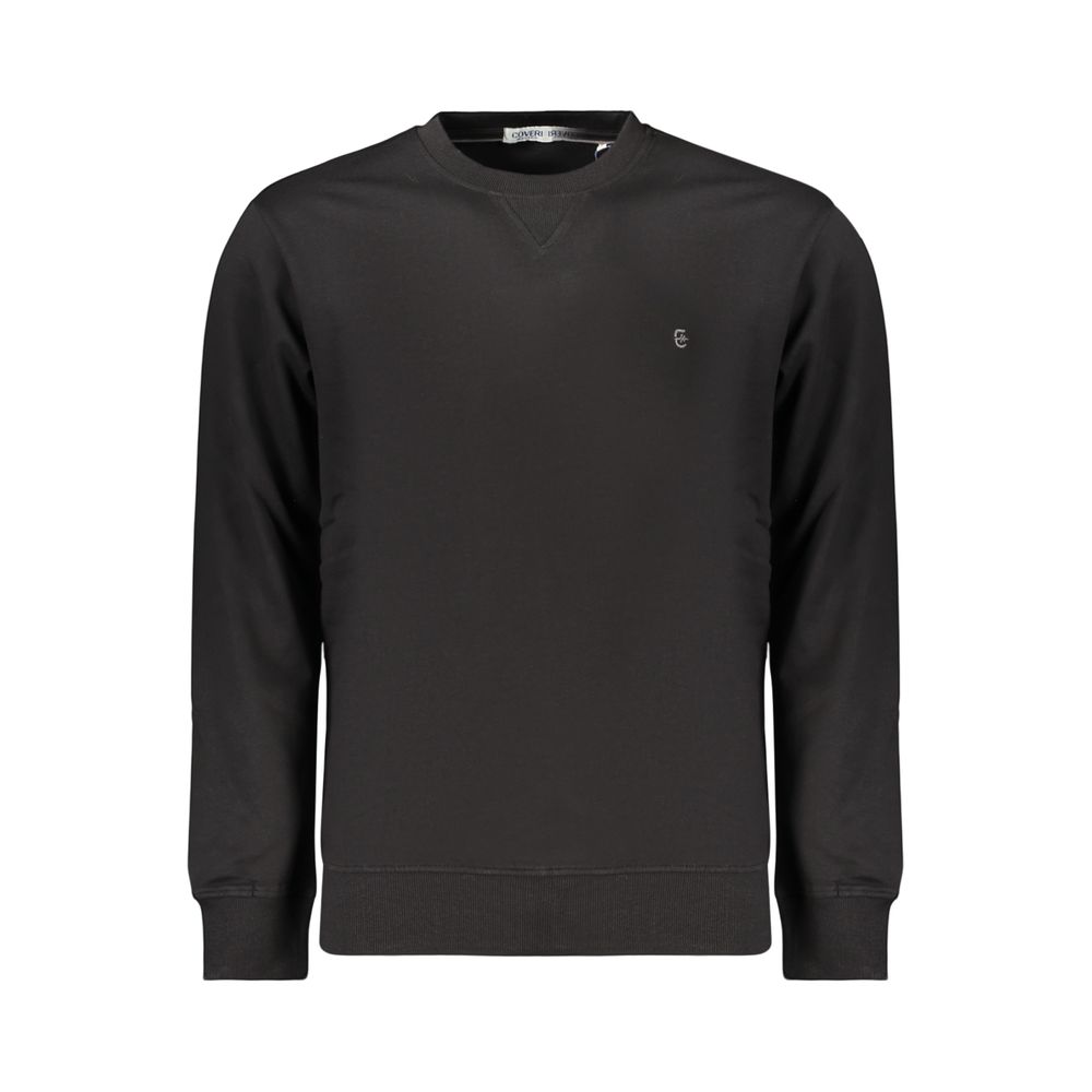 Black Cotton Men's Sweatshirt