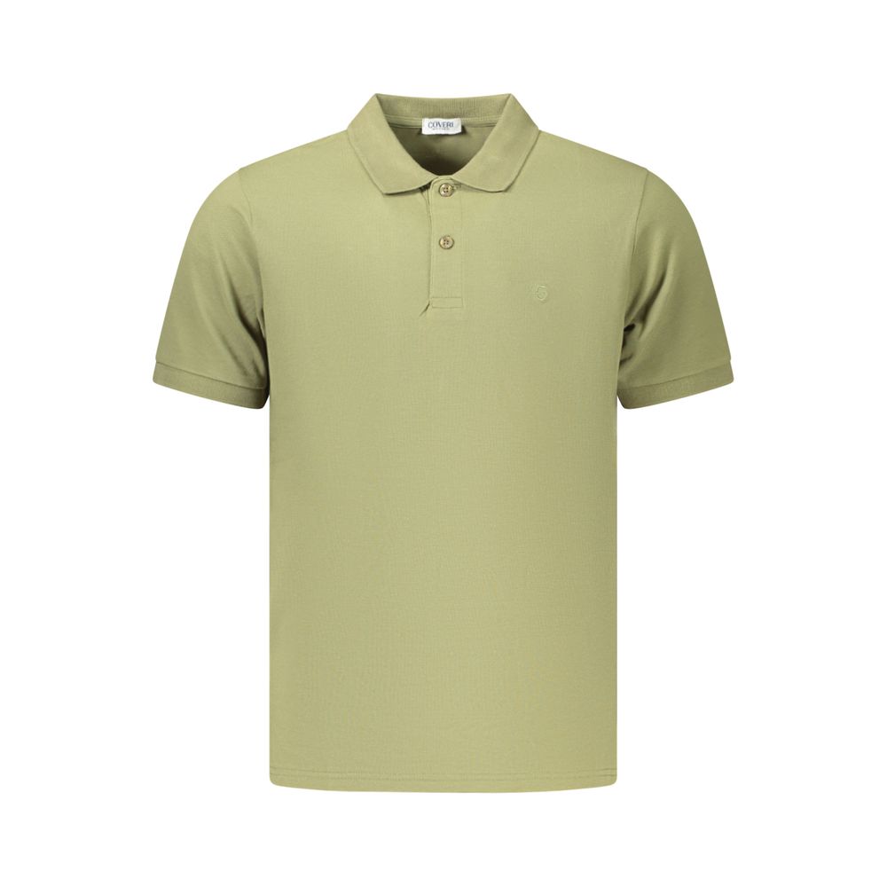 Green Cotton Men's Polo