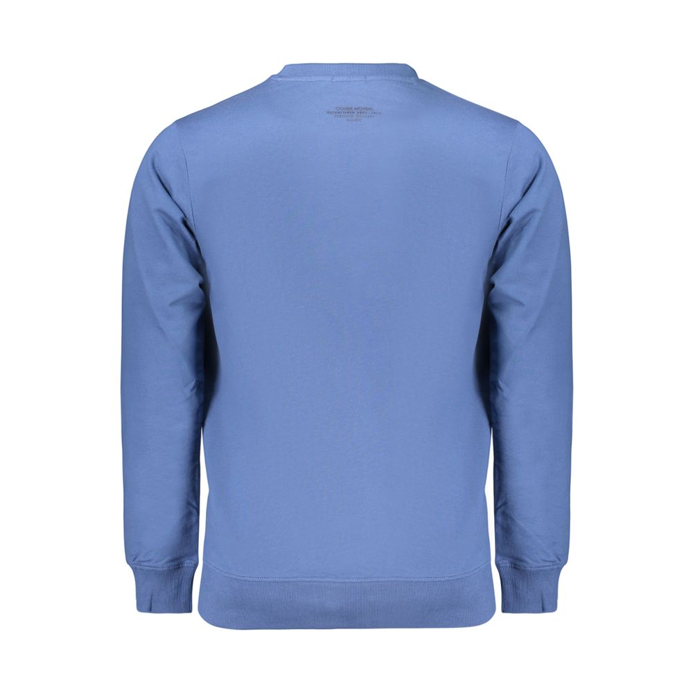 Blue Cotton Men's Sweatshirt