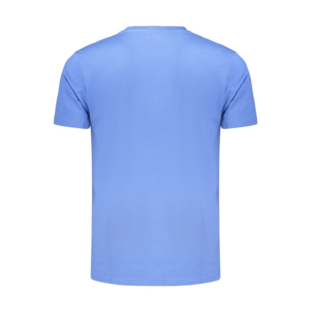 Blue Cotton Men's T-Shirt