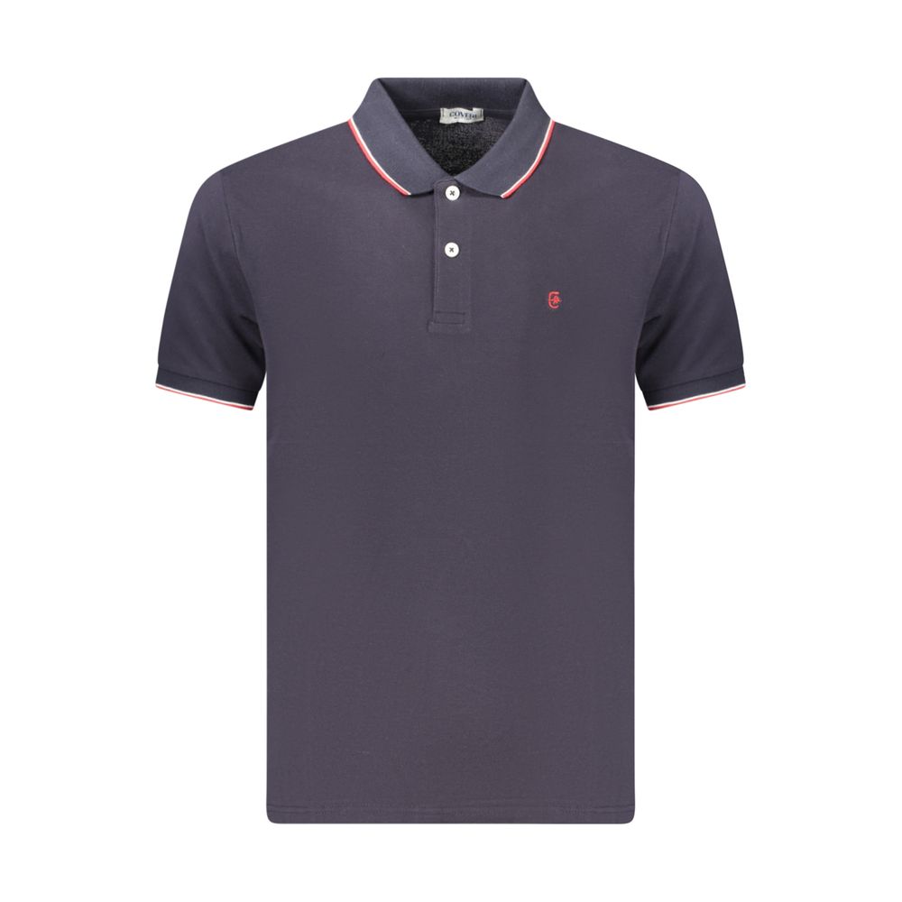 Blue Cotton Men's Polo