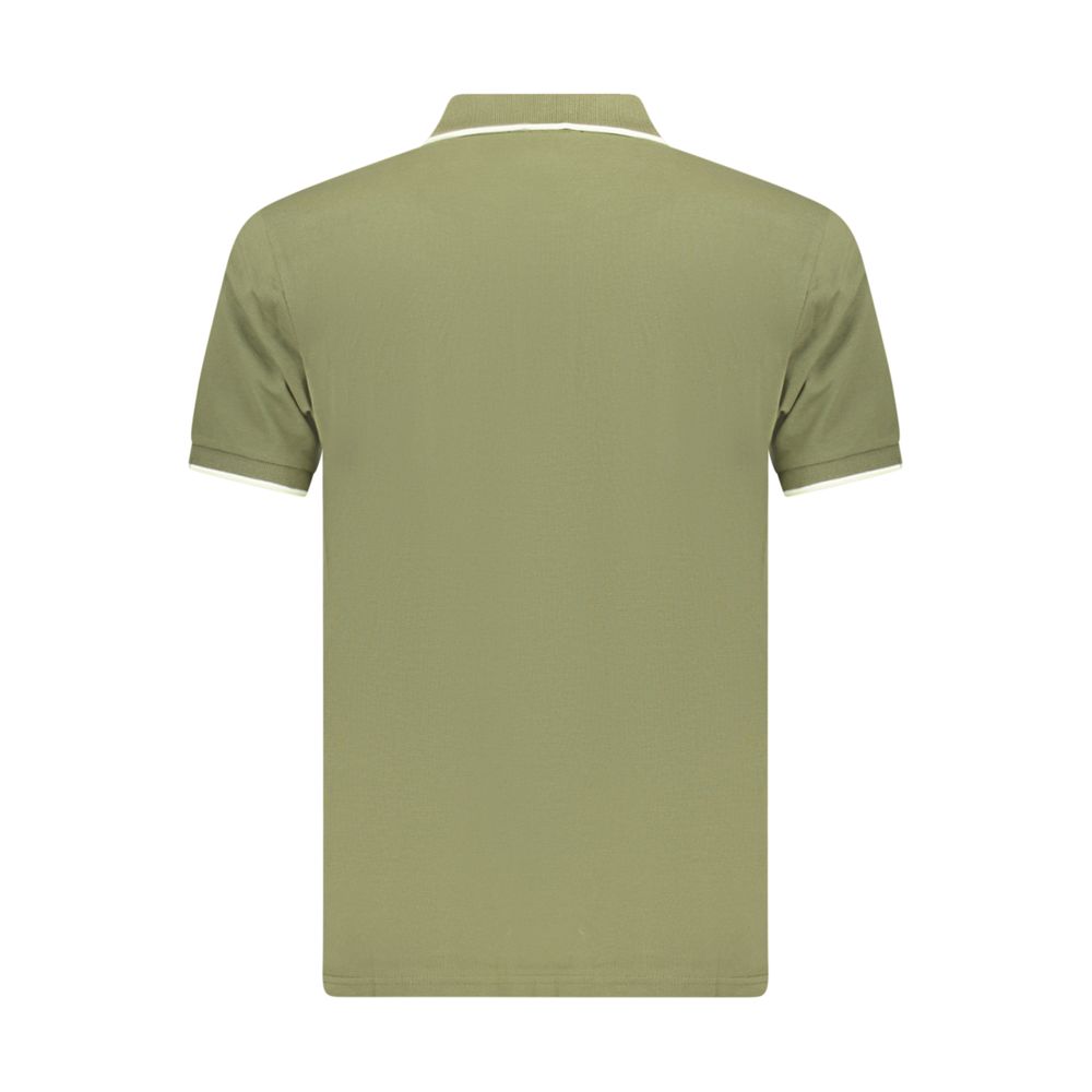 Green Cotton Men's Polo