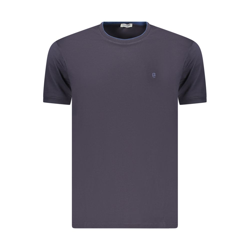 Blue Cotton Men's T-Shirt