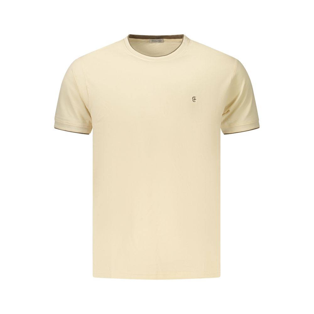 Beige Cotton Men's T-Shirt