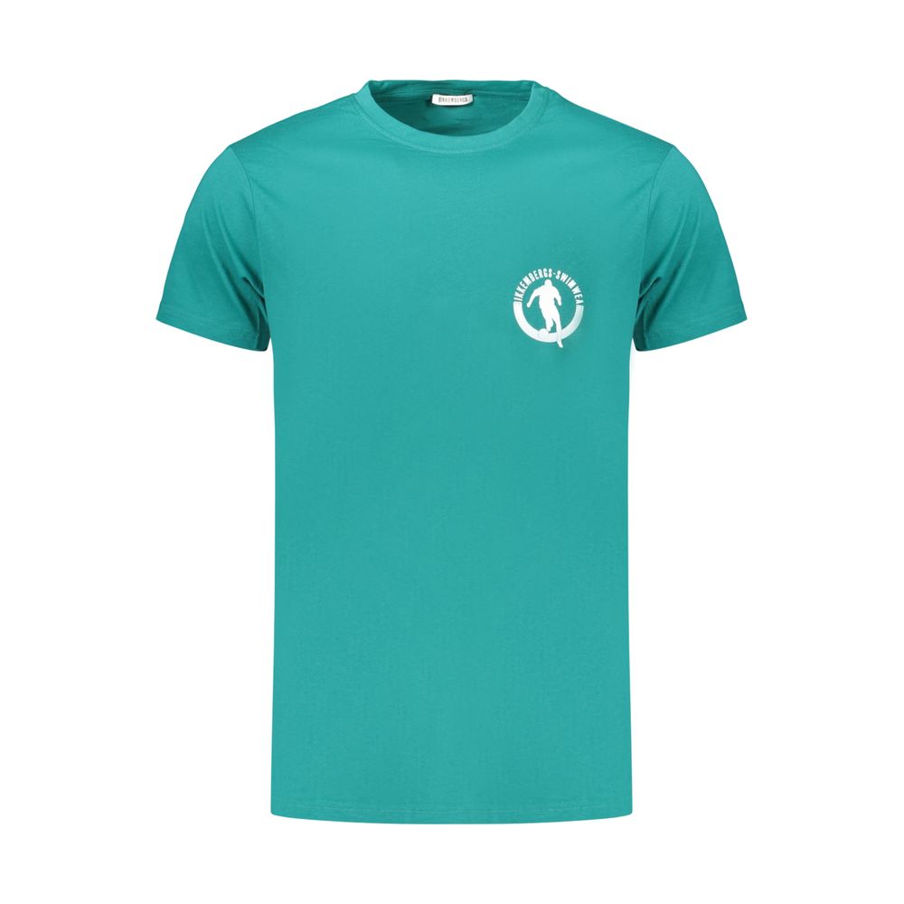 Green Cotton Men's T-Shirt