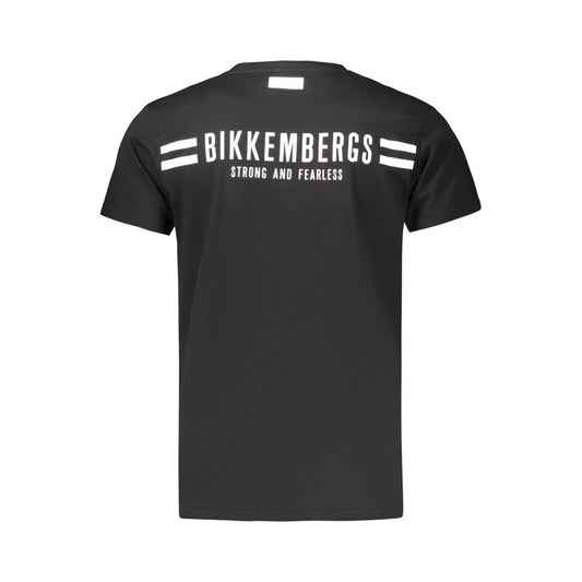 Black Cotton Men's T-Shirt