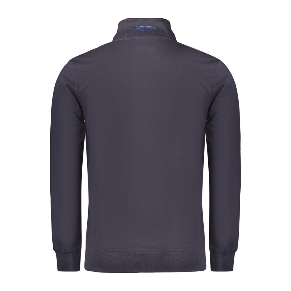 Blue Cotton Men's Sweatshirt