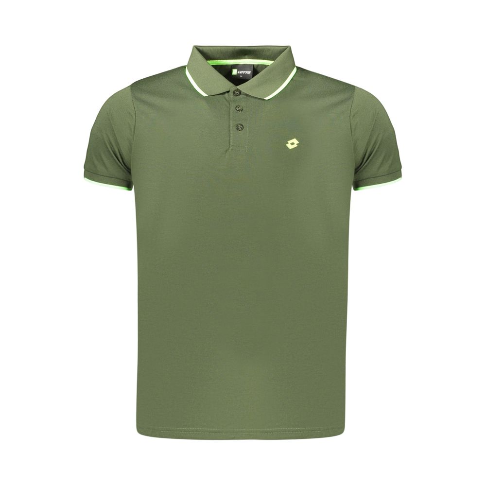 Green Polyester Men's Polo Shirt