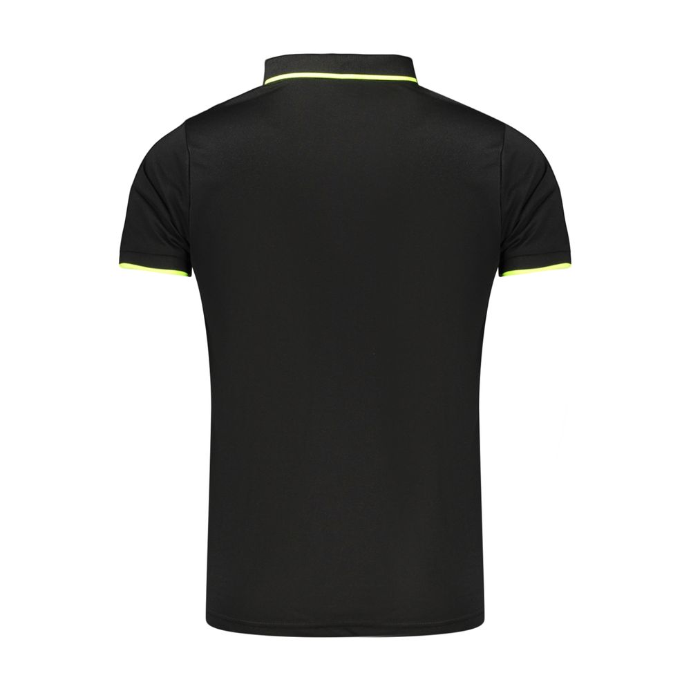 Black Polyester Men's Polo Shirt