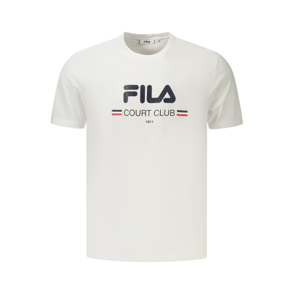 White Cotton Mens T-Shirt