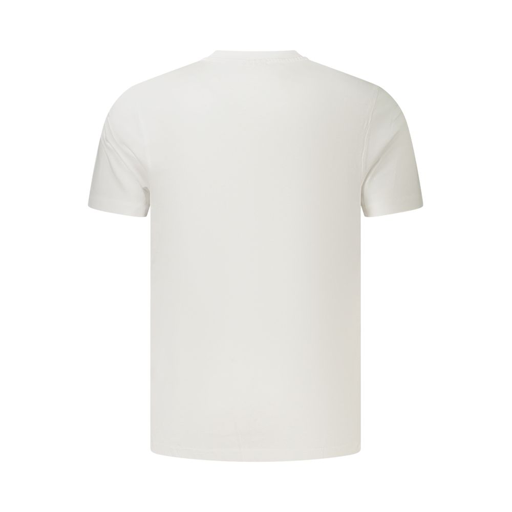 White Cotton Mens T-Shirt