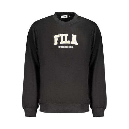 Black Cotton Men's Sweatshirt