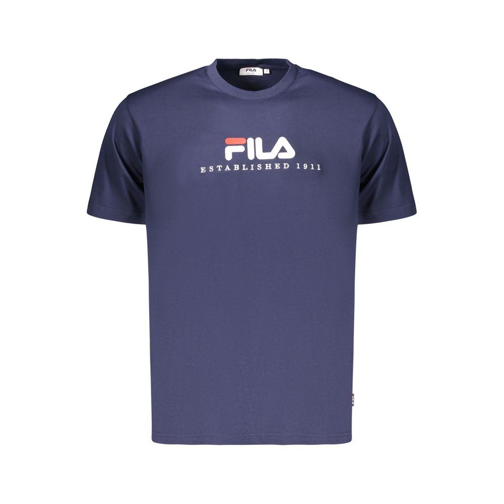Blue Cotton Men's T-Shirt