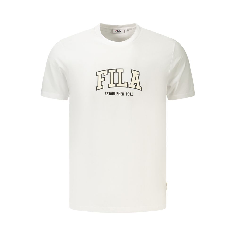 White Cotton Men's T-Shirt