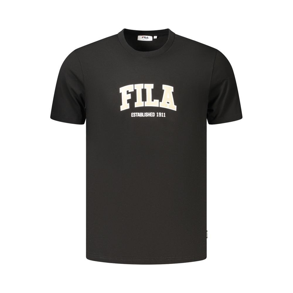 Black Cotton Men's T-Shirt