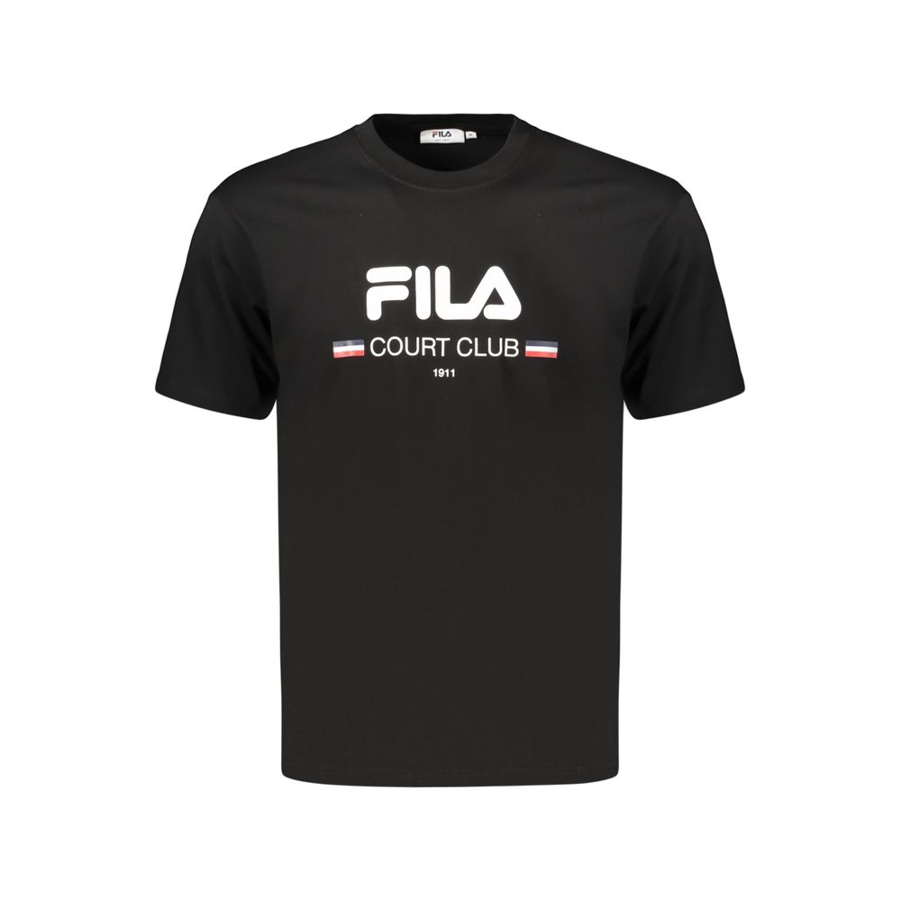 Black Cotton Men's T-Shirt
