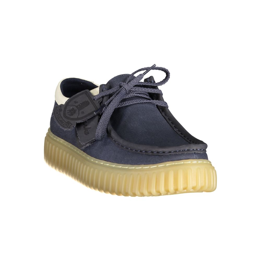 Blue Fabric Men's Shoe