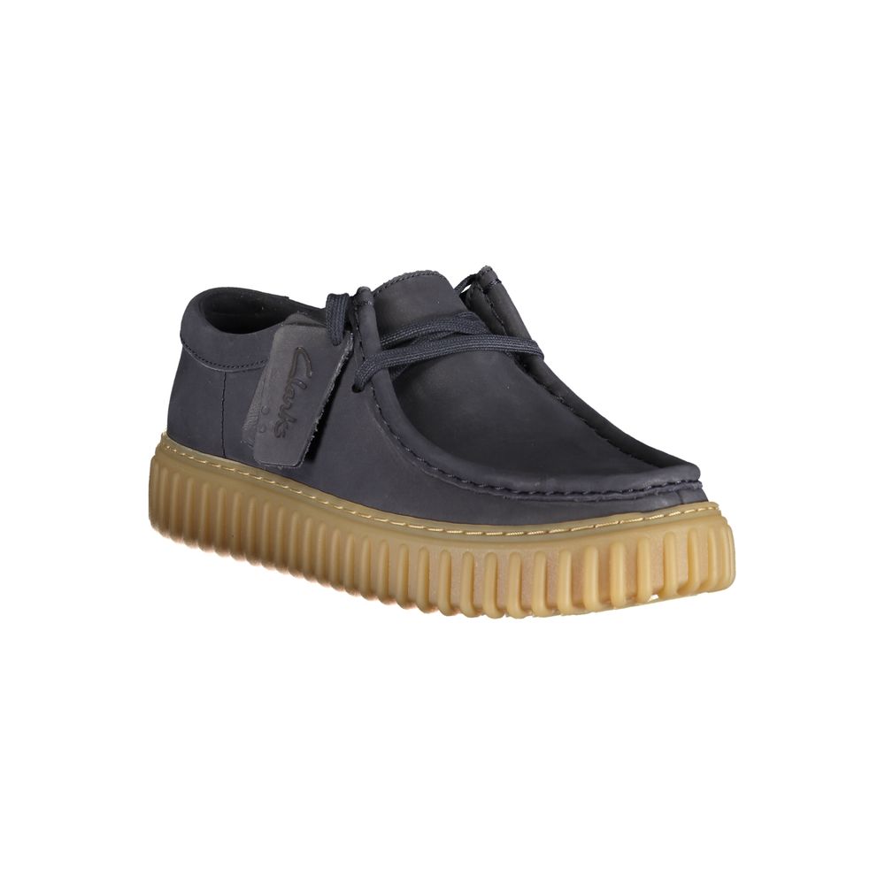 Blue Leather Men's Classic Shoe