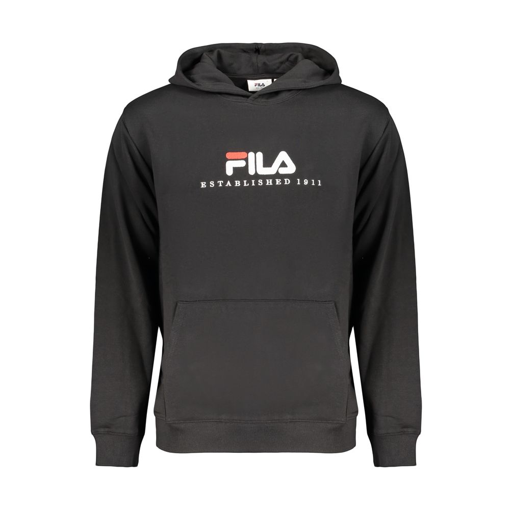 Black Cotton Men's Sweatshirt