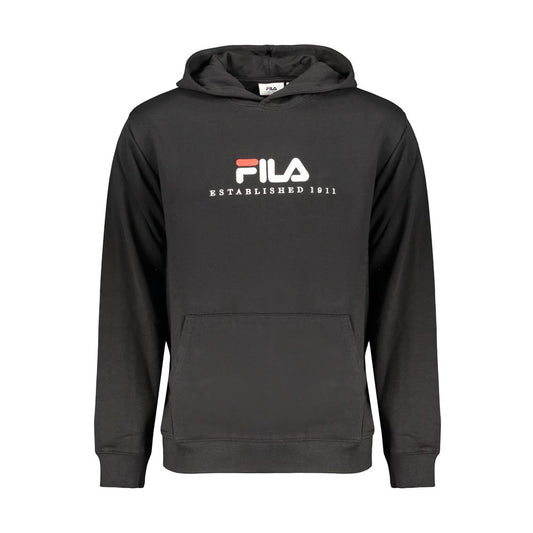 Black Cotton Men's Sweatshirt